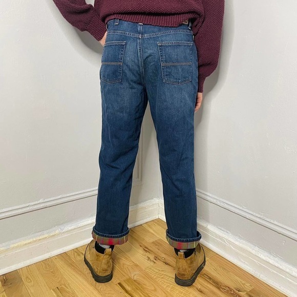 L.L. Bean Flannel Lined‎ Jeans 35x30 - Picture 4 of 4